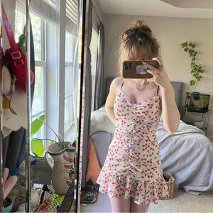 XS Urban Outfitters Floral Spaghetti Strap Dress